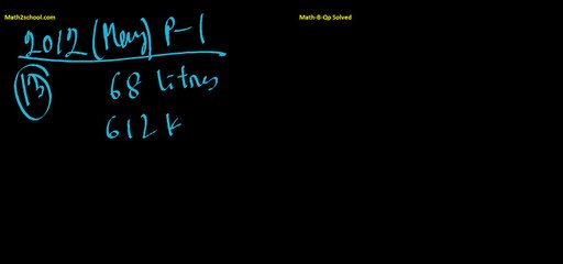 MathsB-QP-2012(May)-13