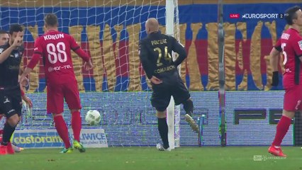 Miroslav Covilo Goal HD - Piast Gliwice 0-1 Cracovia - 18.11.2016