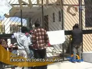 EXIGEN MEJORES AULAS - PASCO