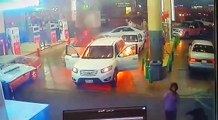 Heroes React Quickly When Car Catches On Fire At Gas Station