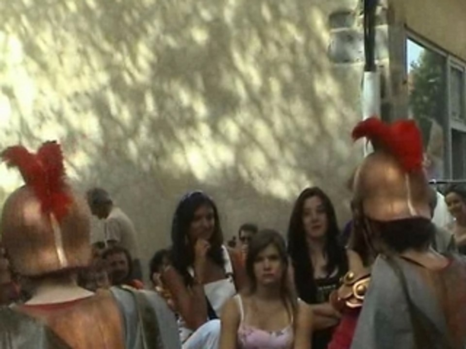 des légionaires dans la rue Festival Aurillac 2007