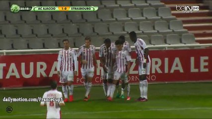 Ouwo Moussa Maazou Goal HD - AC Ajaccio 1-0 Strasbourg - 18.11.2016