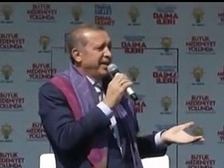 RT. Erdoğan: Yahu bana niye Atatürk'ün posterini sallıyorsun