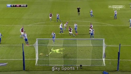 Nathan Baker  Goal HD - Brighton 0-1 Aston Villa 18.11.2016 HD