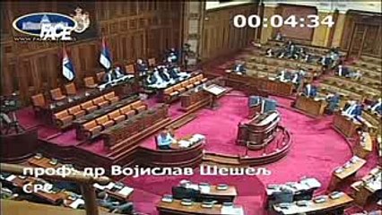 Skupštinski obračun Šešelja i Jovanovića oko Srebrenice i Đinđića