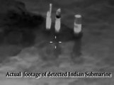 Actual footage of detected Indian submarine in Pakistani waters
