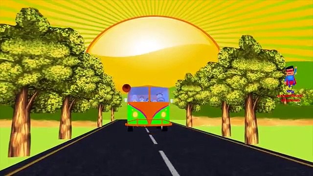 Wheels On The Bus Go Round And Round Children Nursery Rhymes Collection 3D Animation Cartoon Videos