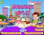 Barbie Cooking Banana Split Ice Cream in the Kitchen - Games for Kids