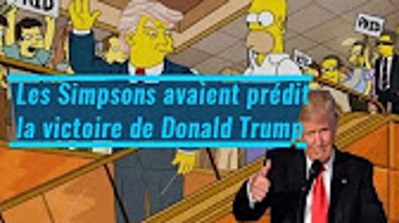 Il y a  16 ans, Les Simpson prévoyait la victoire de Donald Trump insolites mais bien réels ★ vidéo google ★
