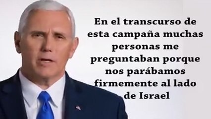 Nuevo Vice Presidente  estadounidense Mike Pence le habla a los judíos en EE.UU y al pueblo de Israel