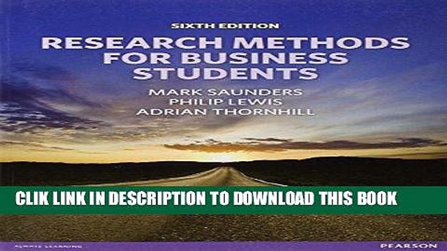 [PDF] Research Methods for Business Students (6th Edition) Popular Online