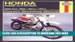 [PDF] Mobi Honda Xr80/100R Owners Workshop Manual: Models Covered: Xr80R, 1985 Through 2004;