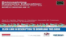 [PDF] Reimagining Business Education: Insights and Actions from the Business Education Jam Full