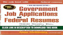 [PDF] Government Job Applications   Federal Resumes (Government Jobs Series) Popular Collection