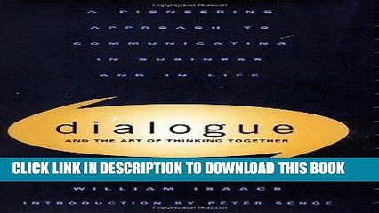 [PDF] Dialogue: The Art Of Thinking Together Popular Collection
