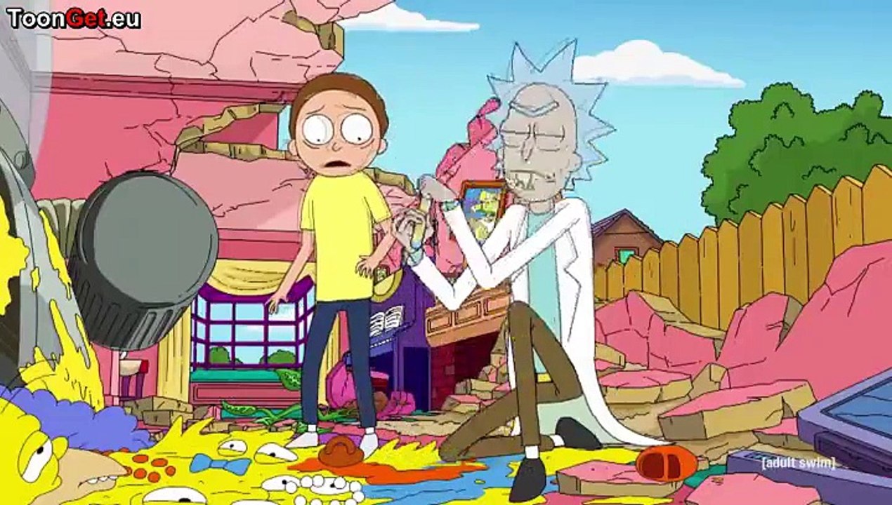 Rick and Morty - Simpsons Intro Gag