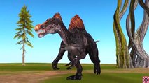 Spider Dinosaurs 3D Short Movie For Children | Gorilla Vs Lion Vs Dinosaurs Finger Family Collection