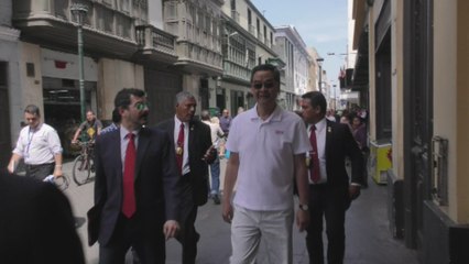 Líderes asiáticos visitan centro de Lima antes de cumbre del APEC