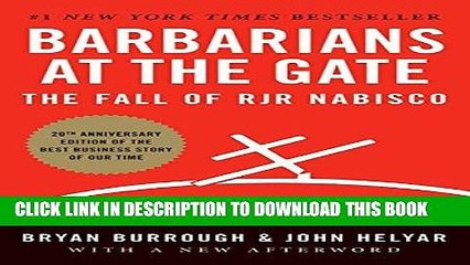 [PDF] Barbarians at the Gate: The Fall of RJR Nabisco Full Collection