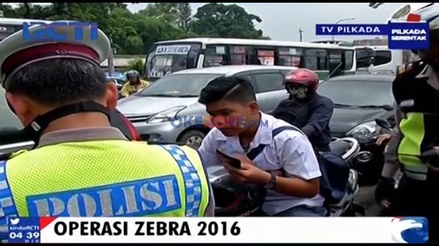 Hari ke Tiga Operasi Zebra 2016, Kesadaran Berkendara Masyarakat Masih Kurang