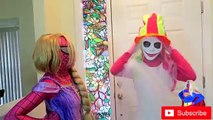 Spiderman vs Frozen Elsa vs Joker Marries Joker Girl Disney Princess Wedding Funny Superheroes