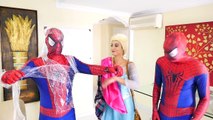 Spiderman vs o diavolo Homem aranha vs Elsa Frozen Spiderman sereia Super heróis cômicos