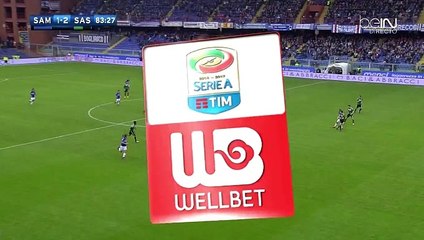 Fabio Quagliarella Goal HD  -Sampdoria	1-2	Sassuolo 20.11.2016