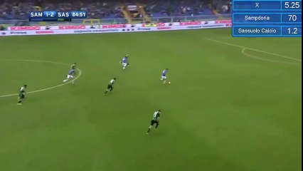 Luis Muriel Goal  - Sampdoria 2-2 Sassuolo  20-11-2016 (HD)
