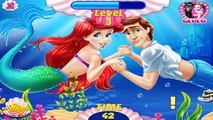 Ariel and Eric Underwater Kissing - Little Mermaid Cartoon Games
