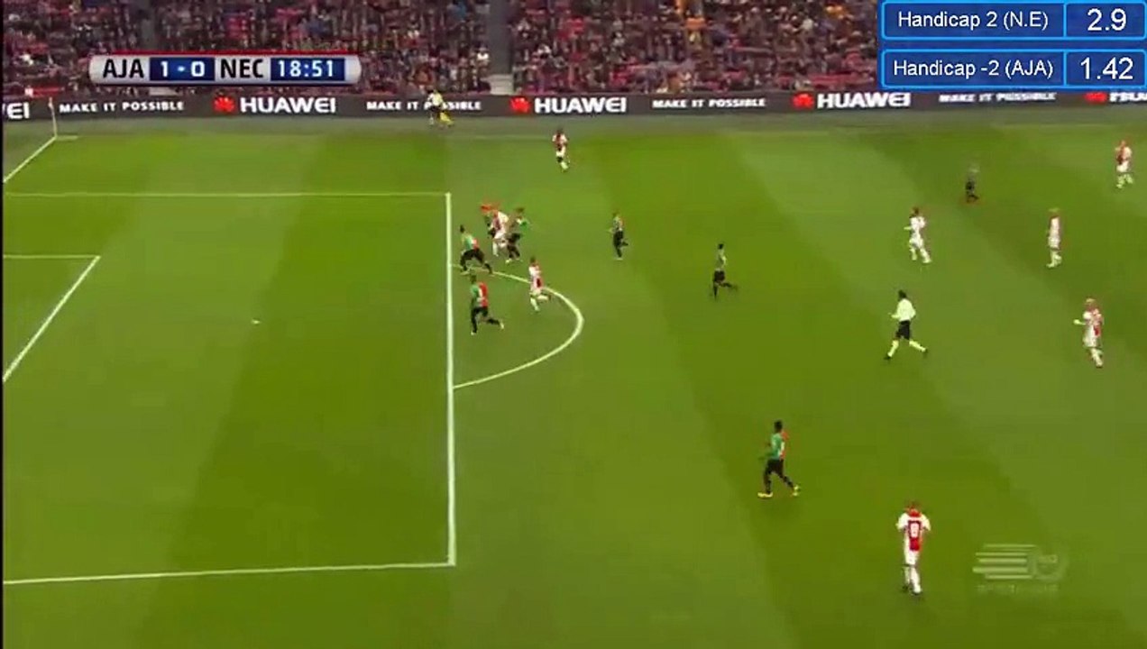 Kasper Dolberg Goal HD - AFC Ajax 1-0 NEC Nijmegen - 20.11.2016 HD