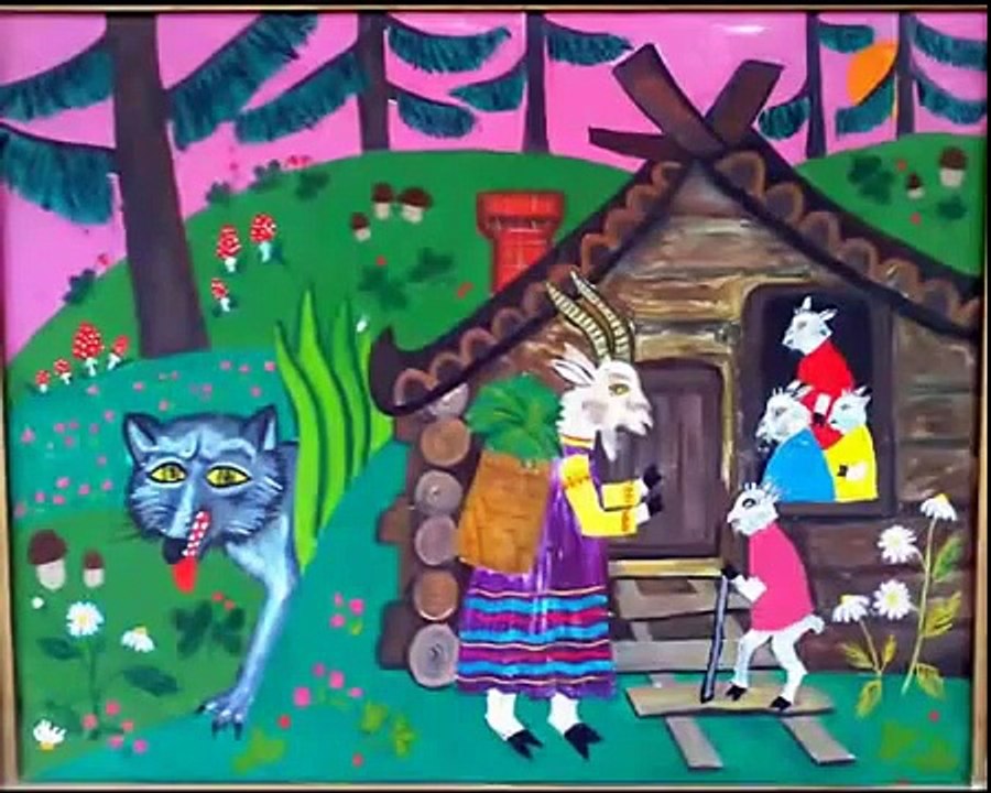 Волк и семеро козлят. Мультик Сказка, Жила была коза с козлятами