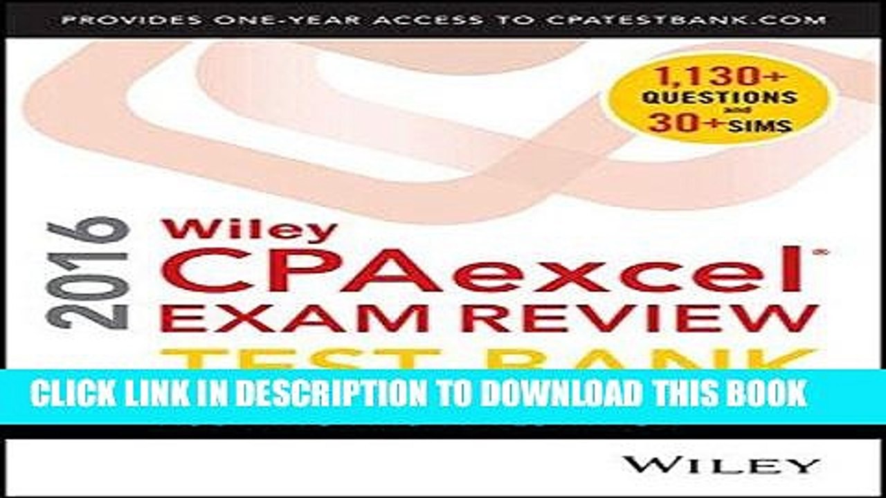 [PDF] FREE Wiley CPAexcel Exam Review 2016 Test Bank: Auditing and Attestation [Download] Full Ebook