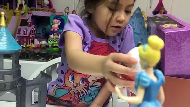 NEW DISNEY PRINCESS TOY CASTLE PLAYSET Giant Egg Surprise Toys Kids Kinder Eggs Unboxing ToysReview