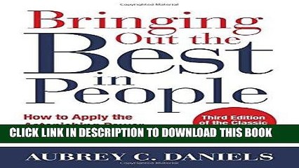 [PDF] FREE Bringing Out the Best in People: How to Apply the Astonishing Power of Positive