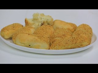 فطيرة بالسميد بحشو الجبنة | نجلاء الشرشابي