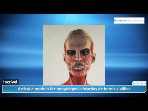 Artista e modelo faz maquiagens absurdas de herois e vilões