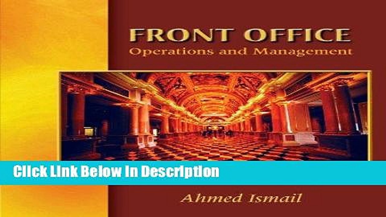 [PDF] Front Office Operations   Management [Download] Online