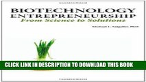 Read Now Biotechnology Entrepreneurship from Science to Solutions -- Start-Up, Company Formation