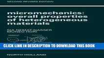 Read Now Micromechanics: Overall Properties of Heterogeneous Materials, Second Edition