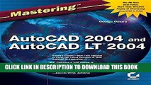 Best Seller Mastering AutoCAD 2004 and AutoCAD LT 2004 Free Download