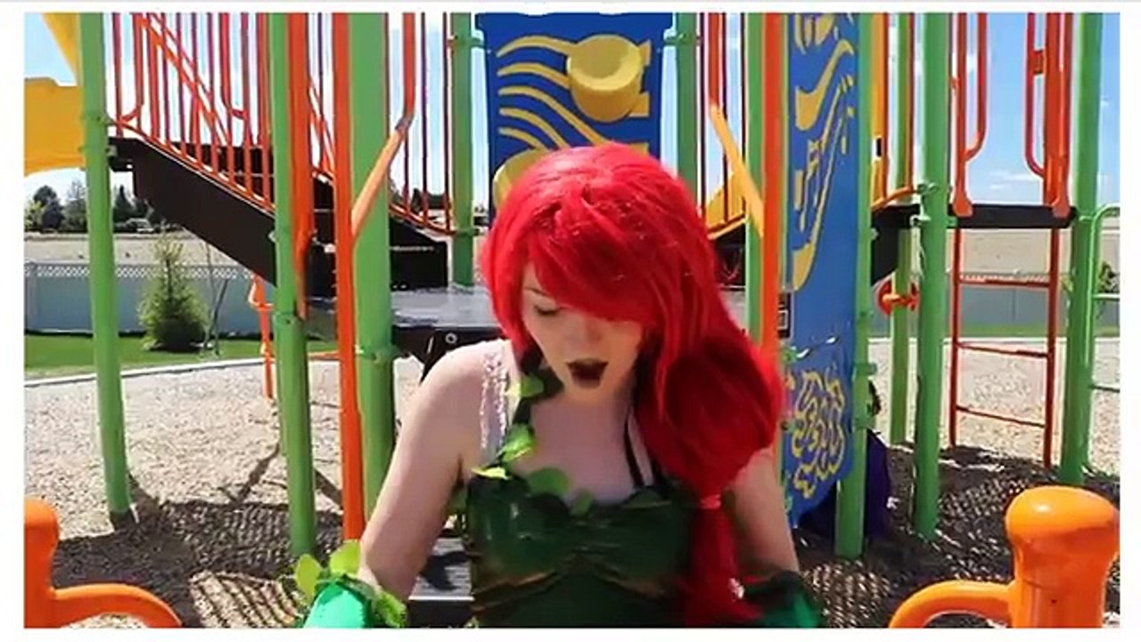Joker & Poison Ivy Vs Joker Girl - In Real Life - Superhero Battle