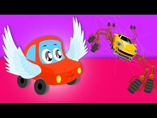 Cars Nursery Rhymes, Songs And Videos | Little Red Car