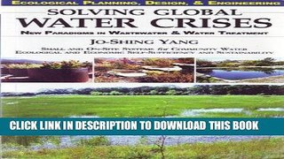 Best Seller Ecological Planning, Design,   Engineering. Solving Global Water Crises: New Paradigms