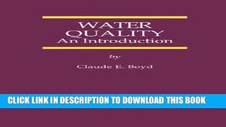 Best Seller Water Quality: An Introduction Free Read