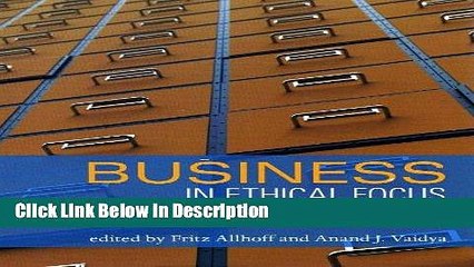 [Download] Business in Ethical Focus: An Anthology [PDF] Online