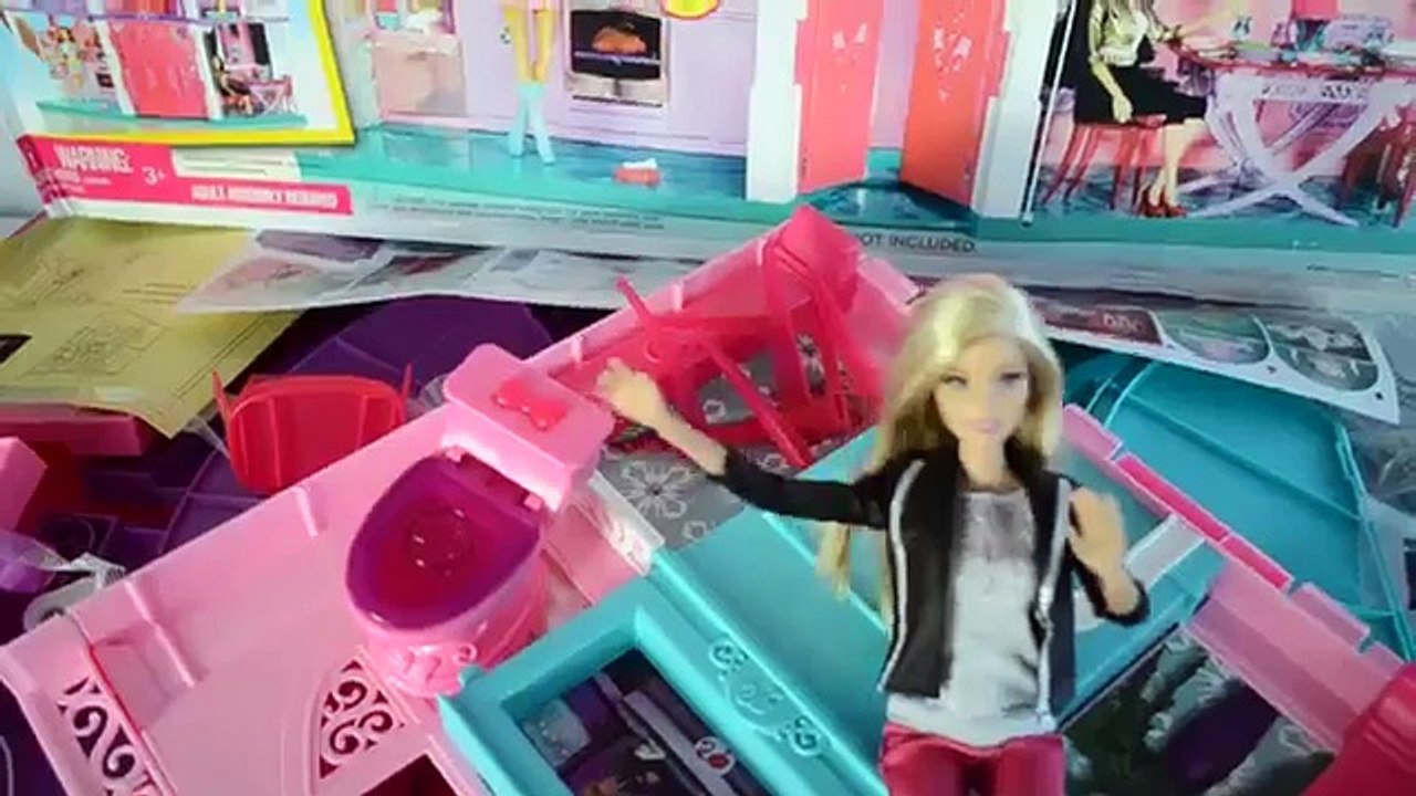 Casa da Barbie 3 andares Elevador casinha de boneca Barbe Kristoff Frozen DreamHouse