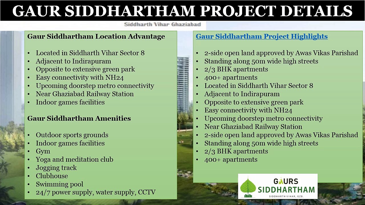 Fabulous Affordable Home at Gaur Siddhartham Ghaziabad