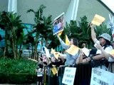 Đoàn biểu tình phản đối show ca nhạc Tình Vào Hạ, Anaheim, California, USA