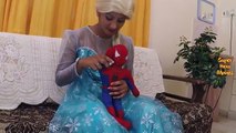 Frozen Elsa Playing With Spider-Boy Toys | Funny Prank Spiderman | Fun SuperHero Movie In Real Life
