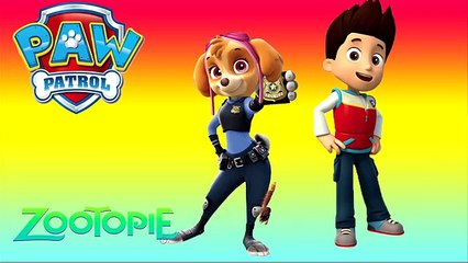 SUPERHERO PAW PATROL Ryder Stella Transform Into ZOOTOPIA Nick Judy WALT DISNEY │Fun Vids for Kids